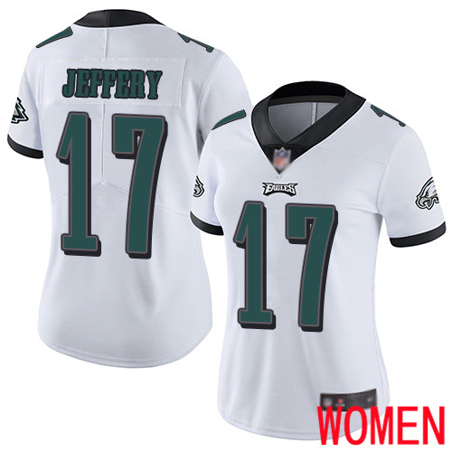Women Philadelphia Eagles 17 Alshon Jeffery White Vapor Untouchable NFL Jersey Limited Player Football